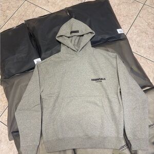 Essentials Dark Oatmeal / Dark Gray  Hoodie